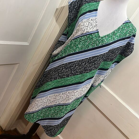 Free Shipping! NAUTICA Stripped Midi Dress - XL - Picture 4 of 8